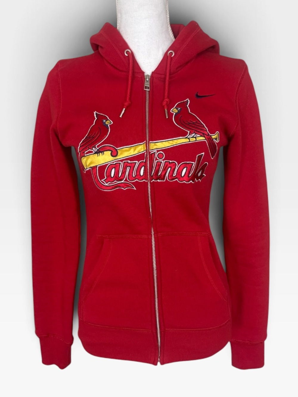 Nike Women’s St. Louis Cardinals Script Full-Zip Hoodie Red Size S